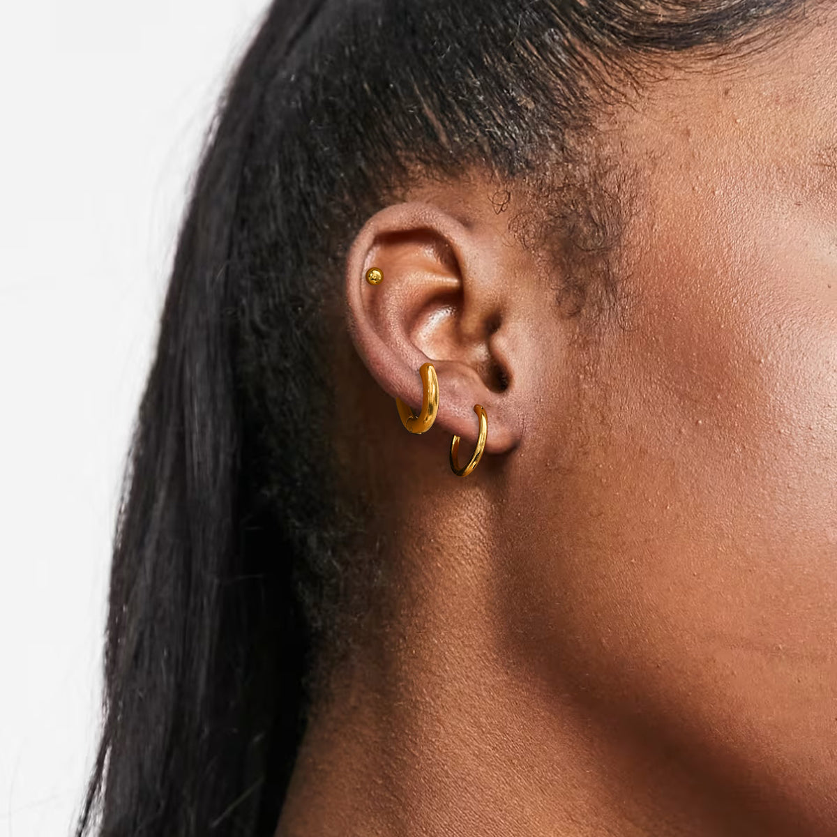 ROUND MINIMALISTIC EARRINGS | GOLD PLATED