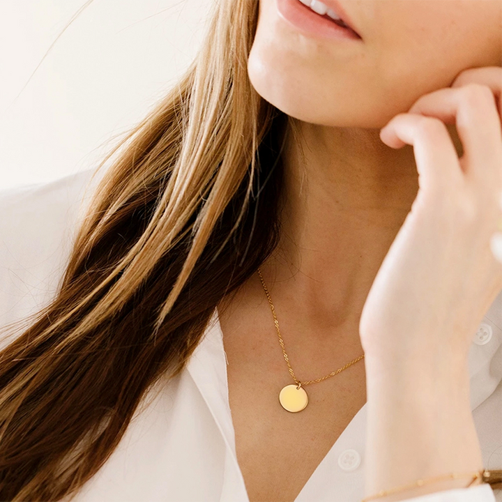 CIRCLE NECKLACE |  JEWELRY:18K GOLD PLATED | CIRCLE NECKLACE | MASISTES