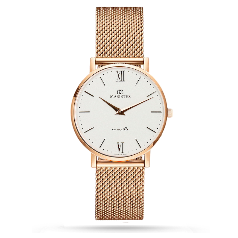 GIFT SET | Classic En-Maille / 36MM | INTERCHANGEABLE METAL AND LEATHER STRAPS 